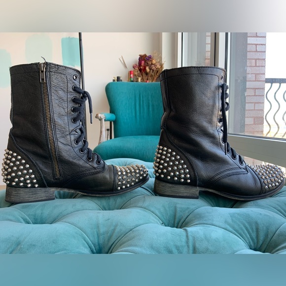 Steve Madden Tarnney Combat Boot Size 8 - Picture 4 of 6